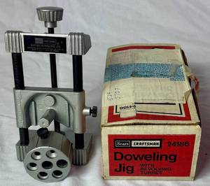 lot 168 image: Craftsman Vintage Doweling Jig Model 9 4186 with Revolving Turret