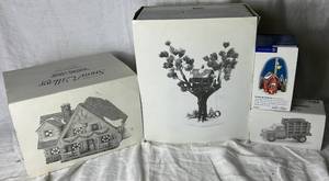 lot 237 image: Snow Village Department 56 Rustic Outdoor Collection