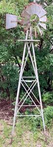 lot 298 image: 8 Metal Windmill
