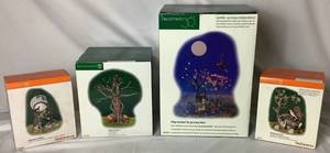 lot 289 image: Department 56 Halloween Village Accessories Lot #3