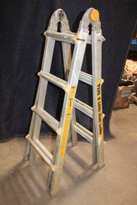 lot 22 image: Type II Multi-Purpose Aluminum Ladder