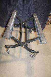 lot 24 image: Heavy-Duty Adjustable Industrial Dolly