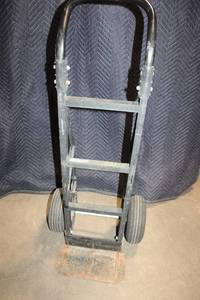 lot 25 image: Heavy-Duty Industrial Hand Truck with Pneumatic Wheels