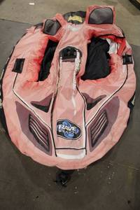 lot 53 image: Inflatable Low Profile Double Rave Sports Towable Tube