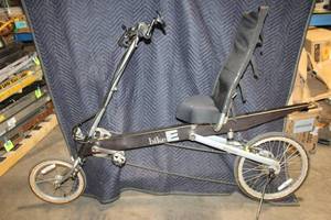 lot 55 image: BikeE Recumbent Bicycle with Adjustable Seat