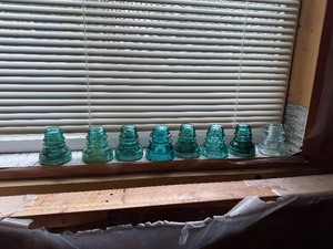 lot 6 image: Lot of (8) Glass Insulators