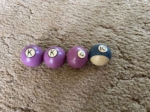 lot 41 image: Clay Pool Balls