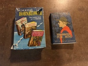 lot 74 image: Boy Scout Handbook & Young Hornblower Three Complete Novels