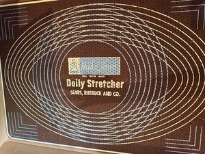 lot 119 image: Halan Guide-Liner Deluxe Doily Stretcher Peg Board & Accessories