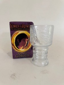 lot 63 image: Lord Of The Rings Light Up Glass Goblets Frodo Baggins