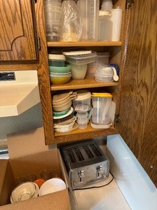 lot 70 image: Cupboard Full of Items
