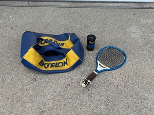 lot 142 image: Racket, Bag, and Ball