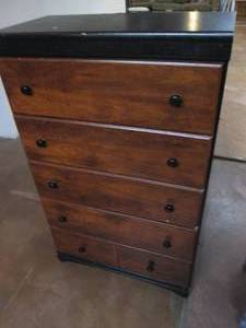 lot 49 image: 5-drawer highboy dresser approx 30x...