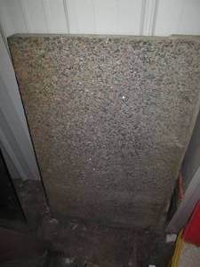 lot 56 image: 24x39x2in unpolished granite slab...