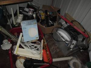 lot 70 image: Laundry basket, tote, crate and box...