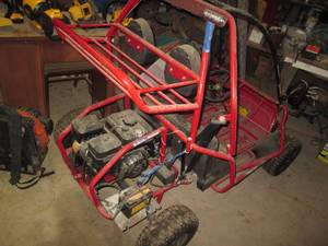 Hyper Go-kart with a Subaru engine, featuring 2 seats, and a rear carry rack - runs and drives