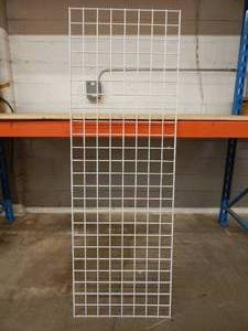 lot 54 image: Set of 2 Gridwall Panels - 2x6 White