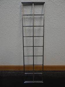 Set of 6 Small Gridwall Panels - 6.25" x 24" - Silver