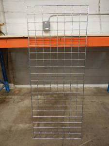 lot 14 image: Set of 3 Gridwall Panels - 2x5 - Silver