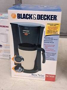 lot 577 image: Black & Decker Brew N Go Coffee Maker DCM18