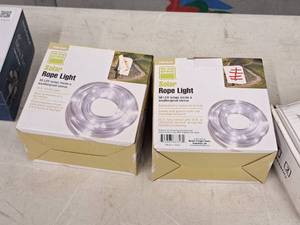 lot 621 image: Lot of (2 Boxes) Solar Rope Light  50 LED  Weatherproof