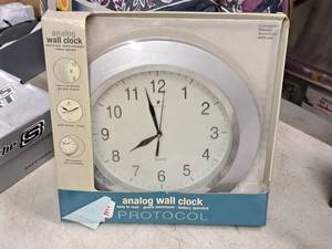 lot 629 image: Protocol Analog Wall Clock