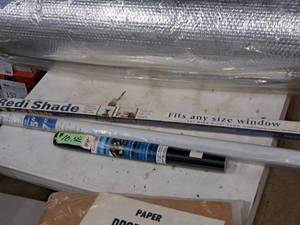 lot 641 image: (2) Window Shades and (1) Chalkboard Roll 18x6