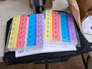 lot 677 image: Lot of (2) Medication Organizers (in original packaging)