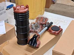lot 703 image: Lot of  Small Plastic Furniture Rollers (in original packaging)