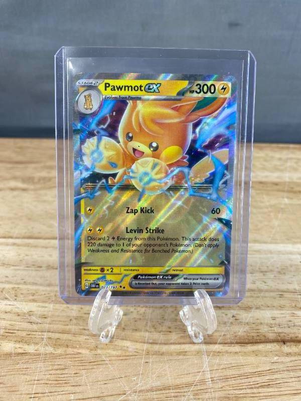 lot 135 image: Pawmot EX 073197 Pokmon Obsidian Flames Double Rare Holo M