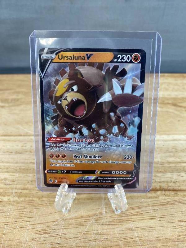 lot 139 image: Ursaluna V 102195 SWSH Silver Tempest Pokemon M