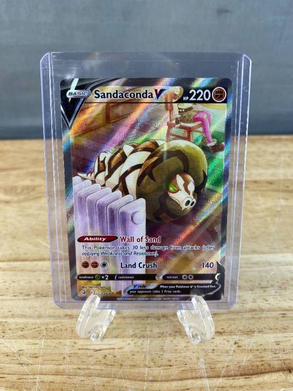lot 197 image: Sandaconda V 252264 Alt Art Fusion Strike Ultra Rare Holo Pokemon TCG M
