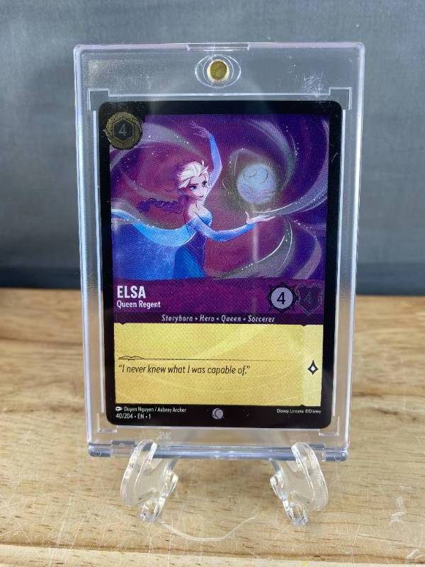 lot 92 image: Lorcana First Chapter Elsa Queen Regent Foil 40204 T