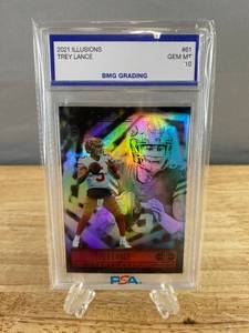 lot 99D image: 2021 Illusions Trey Lance BMG Graded GEM MT 10 Trading Card Rookie card J