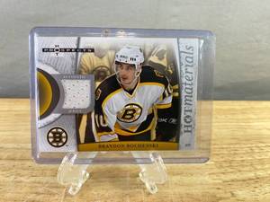 lot 222 image: Brandon Bochenski Boston Bruins Authentic Jersey Card J