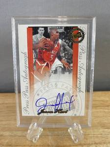 lot 224 image: Jason Hart Autographed Press Pass Basketball Card J