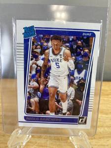 lot 85 image: 2022 Panini Donruss Paolo Banchero Rated Rookie Basketball Trading Card J