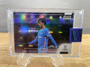 lot 239 image: Joao Felix Refractor Soccer Trading Card - 2021-22 Stadium Club Chrome J