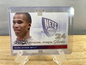 lot 241 image: Richard Jefferson Rookie Card #2350 Fleer Force Special Force J