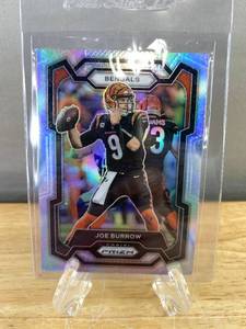 lot 55D image: 2023 Panini Prizm Silver Prizm Joe Burrow Football Card #57 J