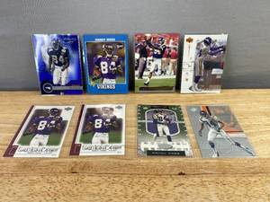 lot 80D image: Collection of 8 Randy Moss Minnesota Vikings Football Cards J