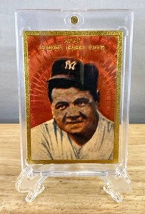 lot 23D image: Babe Ruth 23K Gold Collector MLB Baseball Card in Case N