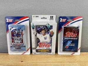 lot 61D image: Brand New Collection of 3 Topps Baseball Card Packs N