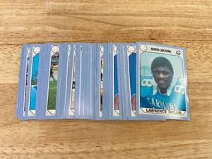 lot 290 image: Set of North Carolina Collegiate Sports Trading Cards Featuring Lawrence Taylor J