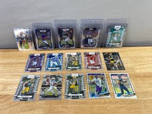 lot 292 image: Set of 15 NFL Football Rookie Cards Featuring Various Players N
