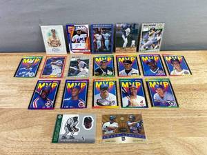 lot 295 image: Collection of 19 MLB Baseball Cards Featuring MVPs and Notable Legends J