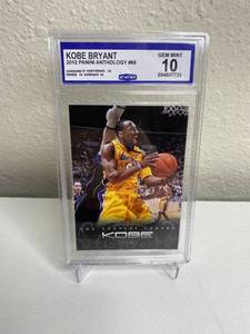 lot 6 image: 2012 Panini Anthology Kobe Bryant Gem Mint 10 Trading Card #66 M