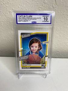 lot 12D image: 2024 Panini Donruss Highlights Caitlin Clark Collection #H1 GEM MINT 10 M