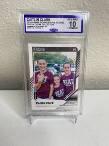 lot 19D image: 2024 Panini Donruss Caitlin Clark Rookie Card GEM MINT 10 M