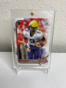 lot 316 image: JJ McCarthy 1st Bowman Football Card M